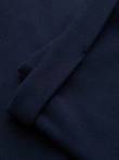 Men's pique knit pants with adjustable waistband - navy blue V1 OM-PACP-0283