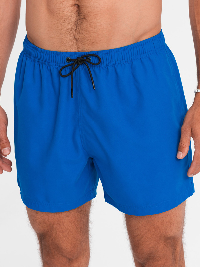 Neoniniai vyriški maudymosi šortai su magišku spaudos efektu - mėlyni V3 OM-SRBS-0147