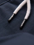 Men's rounded leg sweat shorts - navy blue V7 OM-SRSK-0105