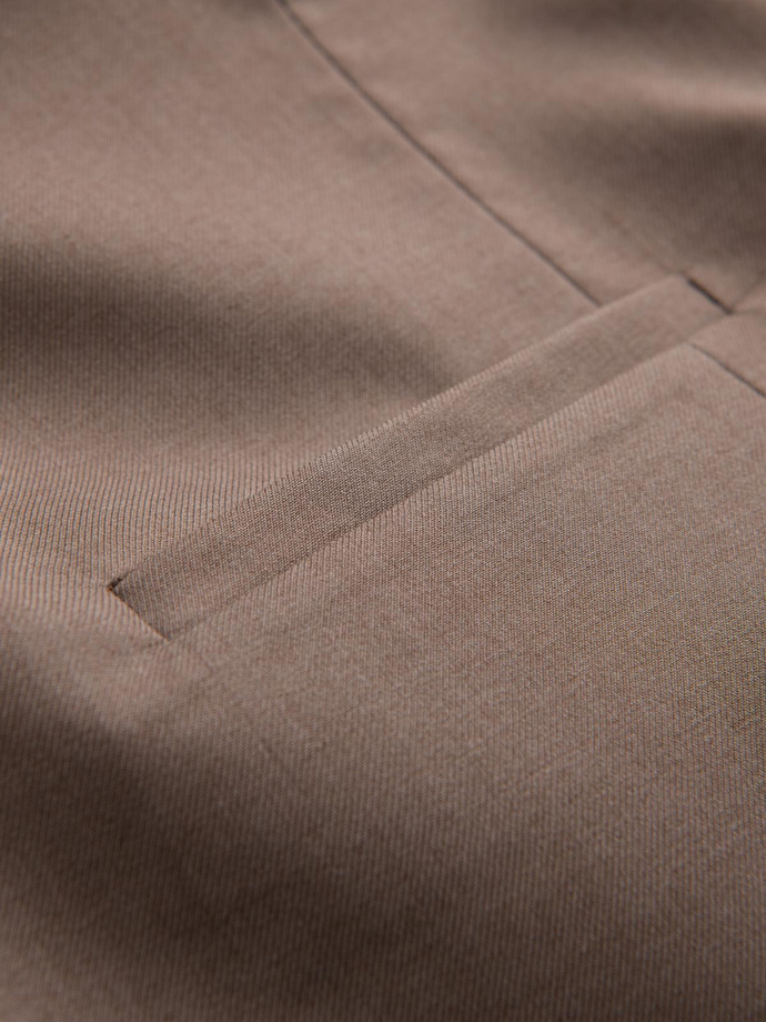 Costum bărbătesc fără revere - bej V2 OM-BLZV-0112