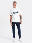 Pánske nohavice JOGGERS s cargo vreckom - tmavomodré V3 OM-PADJ-0112