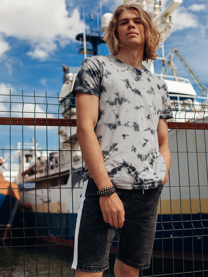 Vyriški džinsiniai šortai - juoda W363