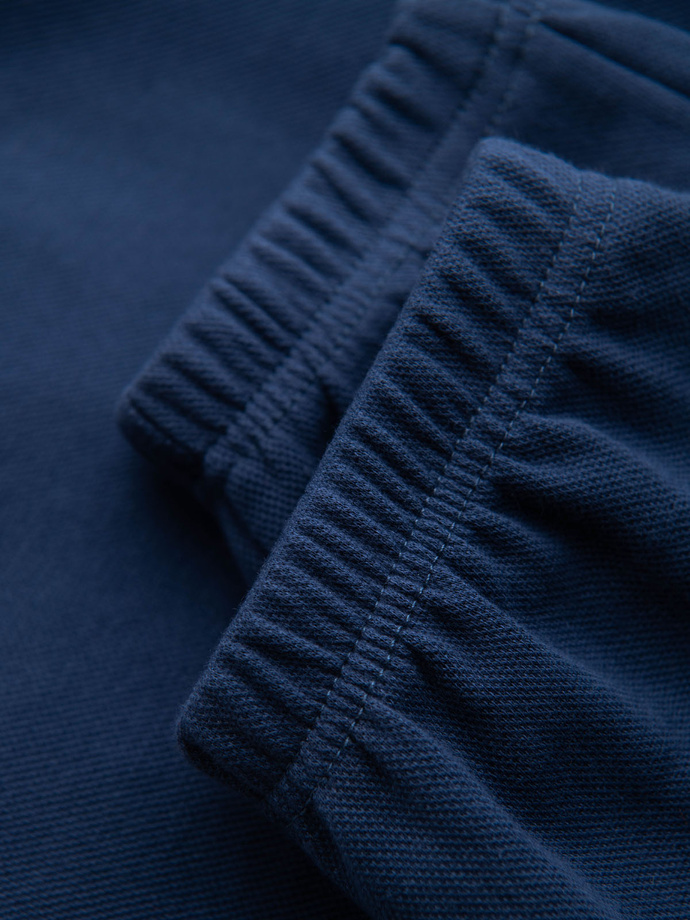 CARROT men's structured knit sweatpants - dark blue V5 OM-PASK-0143