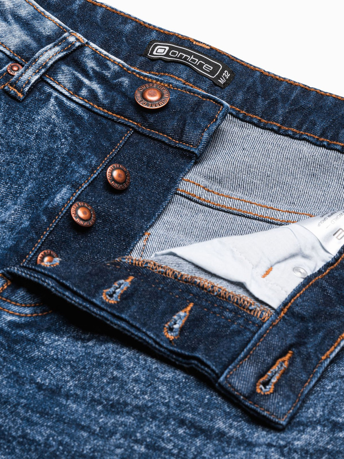 Vyriški džinsiniai šortai - mėlyna W305