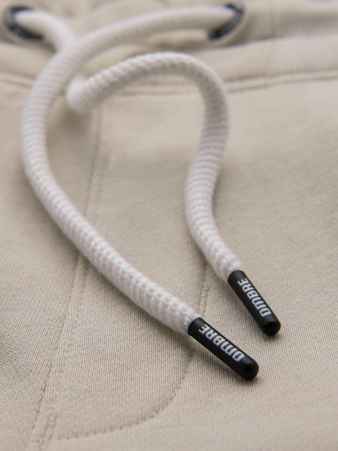 Pantaloni de trening jogger pentru bărbați - bej deschis V1 OM-PABS-0173