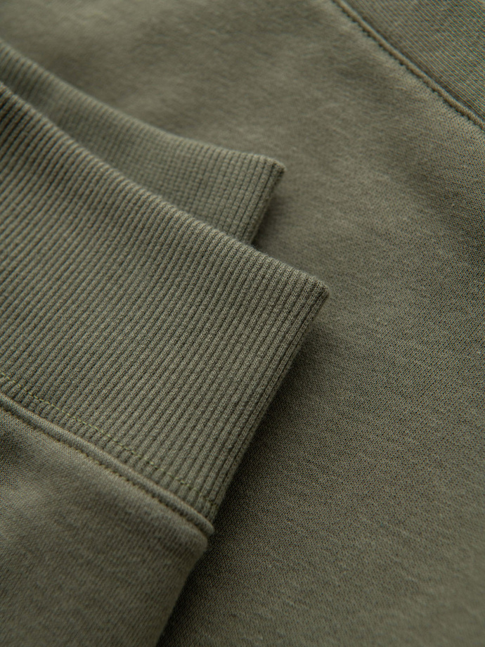 Pantaloni de trening bărbătești din tricot structurat - bej deschis V1 OM-PASK-0211