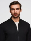 Men's raglan sleeve bomber jacket - black V1 OM-JANP-0159