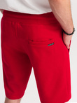Pantaloni scurți pentru bărbați cu buzunare - roșu V7 OM-SRBS-0109