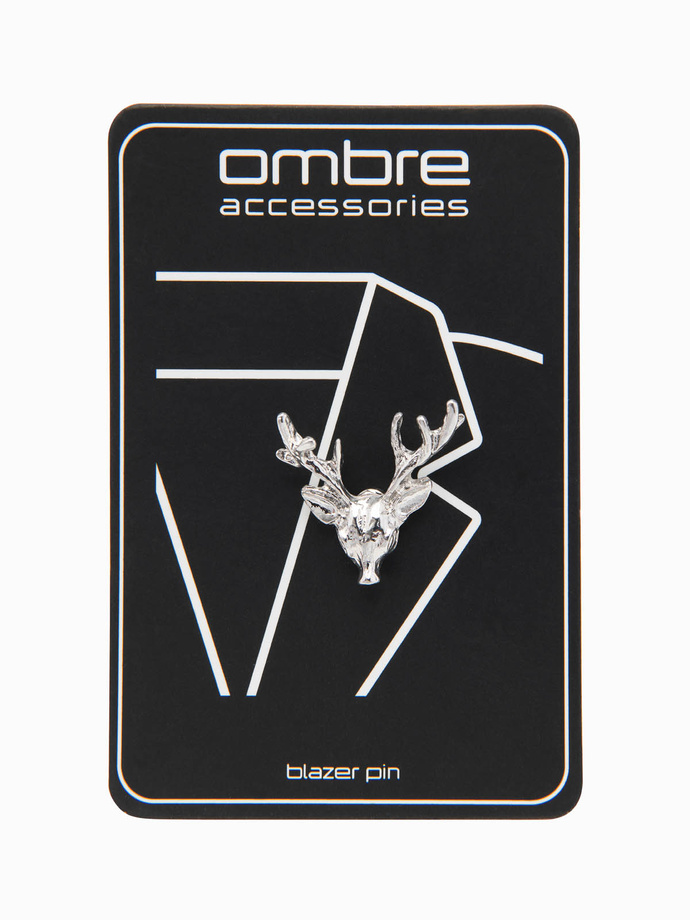 Kovová ozdoba na šaty jeleň - strieborná V1 OU-ACPN-0116 