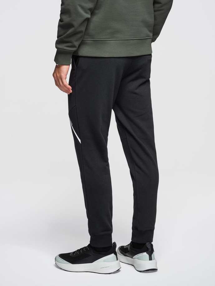 Pantaloni de trening pentru bărbați joggers - negru V2 OM-PASK-0280