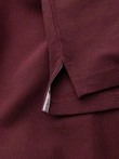 Pánská jednobarevná pletená polokošile BASIC - bordó V10 OM-POBS-0100
