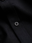 Men's classic cotton oxford REGULAR shirt - black V3 OM-SHOS-0114