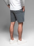 Men's RELAXED FIT tracksuit short shorts in athleisure style - graphite V3 OM-SRWS-0122