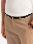 Pantaloni chino pentru bărbați cu talie decorativă - nisip V5 OM-PACP-0118