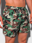 Pantaloni scurti de inot barbati - camuflaj W318