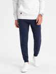 Pánské tepláky joggers - tmavě modré V4 OM-PASK-22FW-008