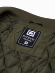 Pánská bunda bomber - olivová V2 C538
