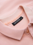 Pique knit polo shirt - light pink V5 S1746