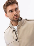 Men's mid-season coat - beige C269