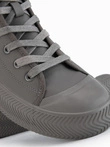Adidași bărbătești cu fermoar pentru o îmbrăcare ușoară - bej închis V3 OM-FOTH-0184