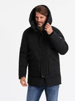 Men's long seasonal outdoor style jacket - black V1 OM-JALJ-0202