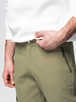 Pantaloni cargo STRAIGHT LEG pentru bărbați cu buzunare cu fermoar - olive V2 OM-PACG-0204
