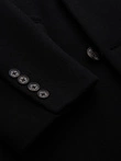 Men's double-breasted wool coat - black V2 OM-COWC-0133
