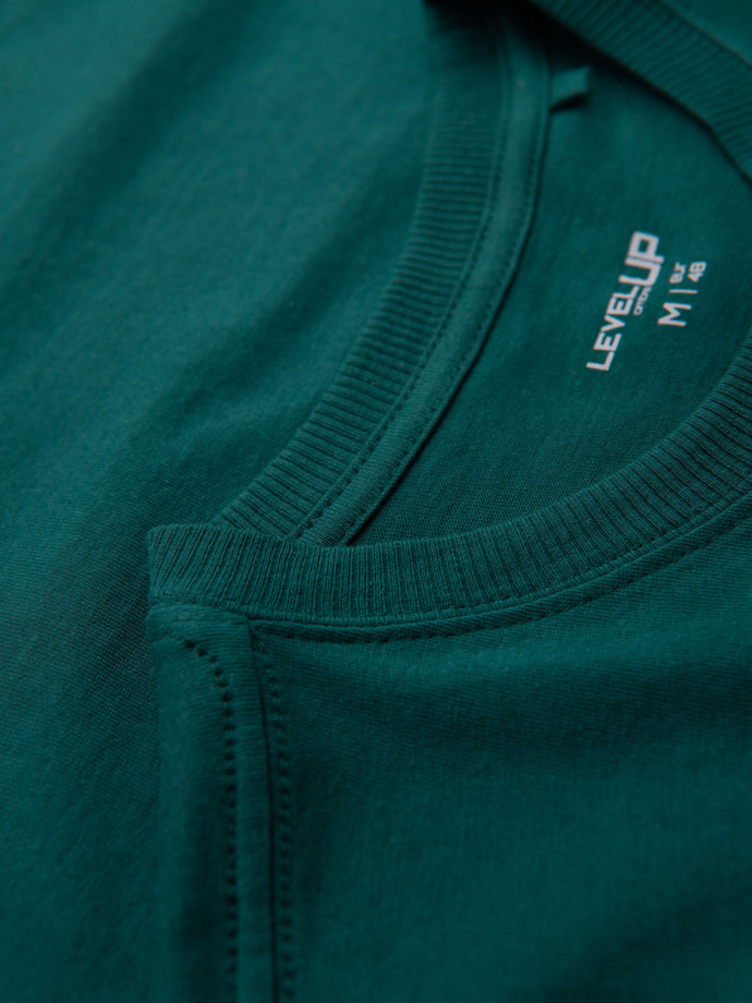 Tricou bărbătesc din bumbac cu buzunar - marin V5 OM-TSPT-0154