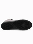 Pantofi bărbați pantofi de sport din materiale combinate - grafit V8 OM-FOTH-0143