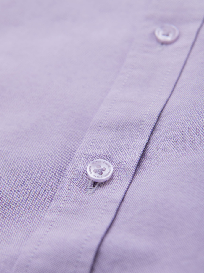 Men's cotton pastel oxford shirt - lavender V2 OM-SHOS-0183
