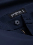 Pantaloni chino clasici pentru bărbați SLIM FIT - albastru marin V1 OM-PACP-0182