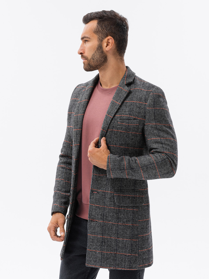 Pánsky kabát - čierna C500