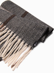 Men's scarf - brown/cream A408
