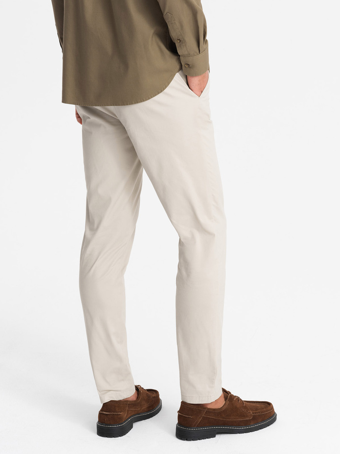 Men's REGULAR FIT uniform chino pants - beige V2 OM-PACP-0183
