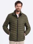 Men's quilted jacket - olive V5 C528