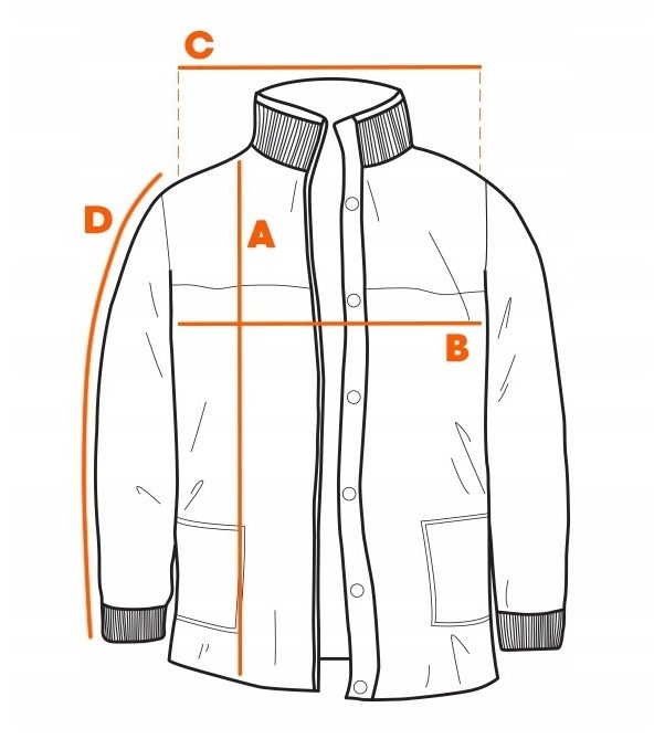 Drawing with measurements A, B, C… marked