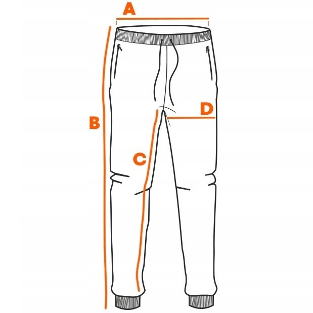 Drawing with measurements A, B, C… marked