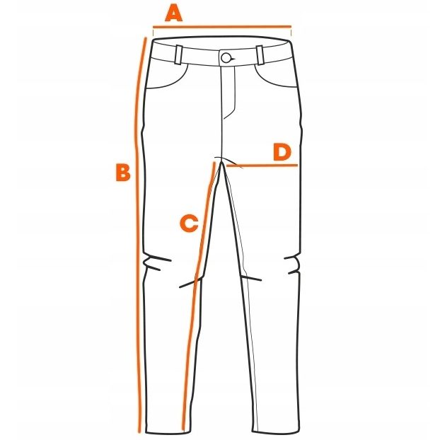 Drawing with measurements A, B, C… marked