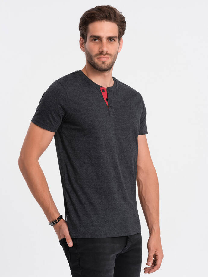 Tricou simplu barbati - negru S1390