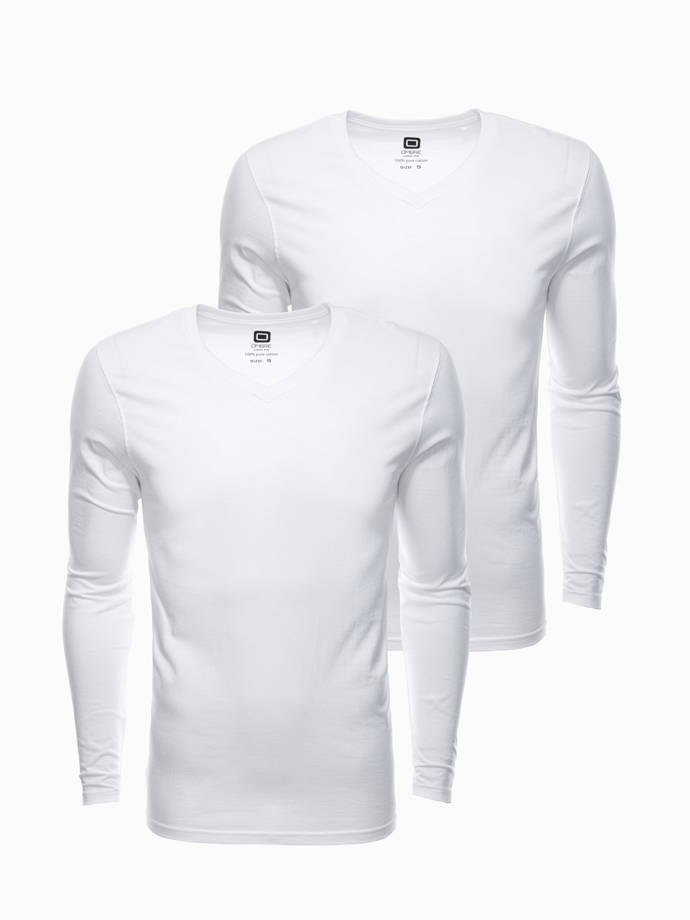 Pánsky set s dlhým rukávom V-NECK - mix 2-pack V3 Z41